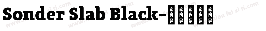 Sonder Slab Black字体转换